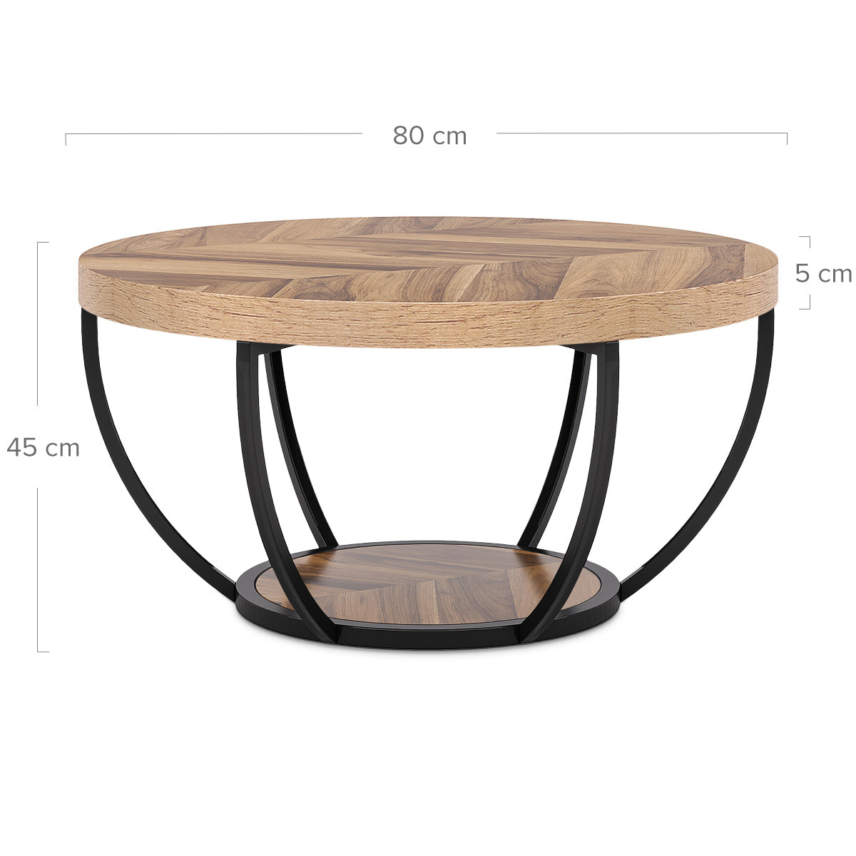 Orinoco 80cm Light Wood Coffee Table