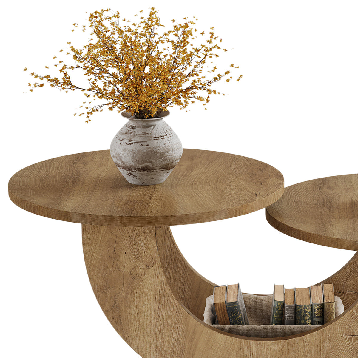 Nile 115cm Twin Coffee Table Oak