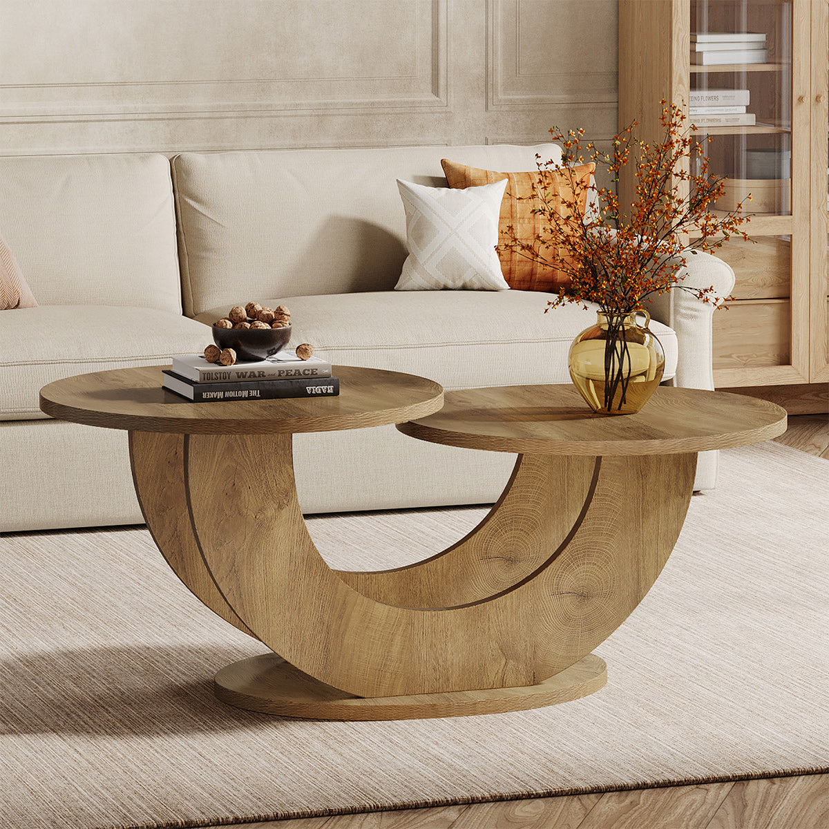 Nile 115cm Twin Coffee Table Oak