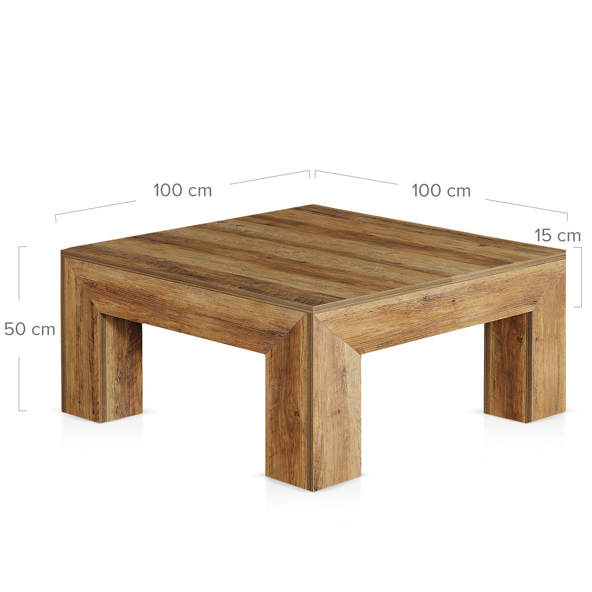 Nimbus 100cm Square Oak Coffee Table
