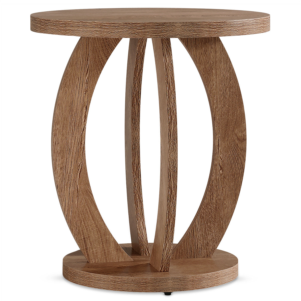 Solent 50cm Round Side Table Oak