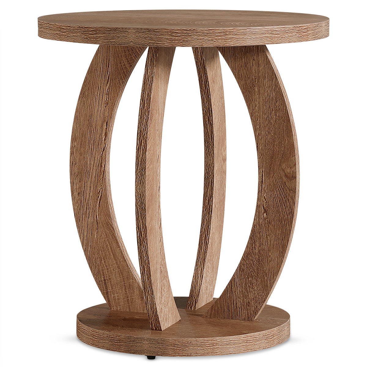 Solent 50cm Round Side Table Oak