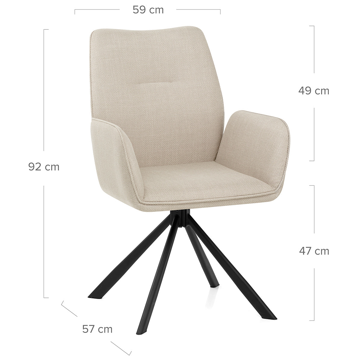 Rici Chair Tweed Fabric