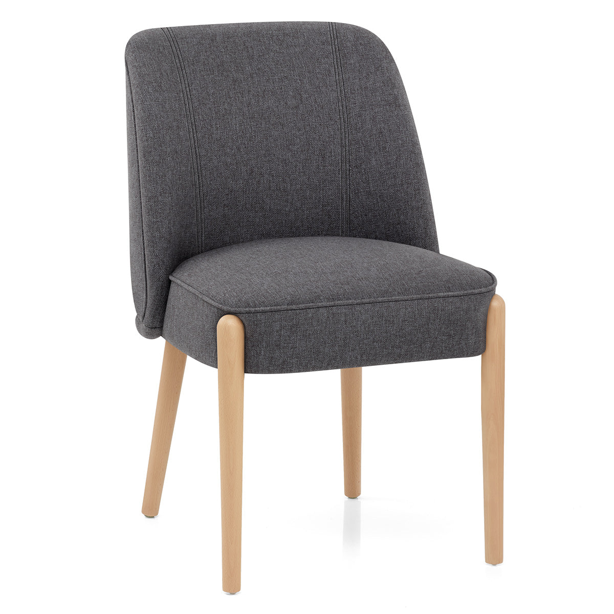 Avon Dining Chair Charcoal Fabric