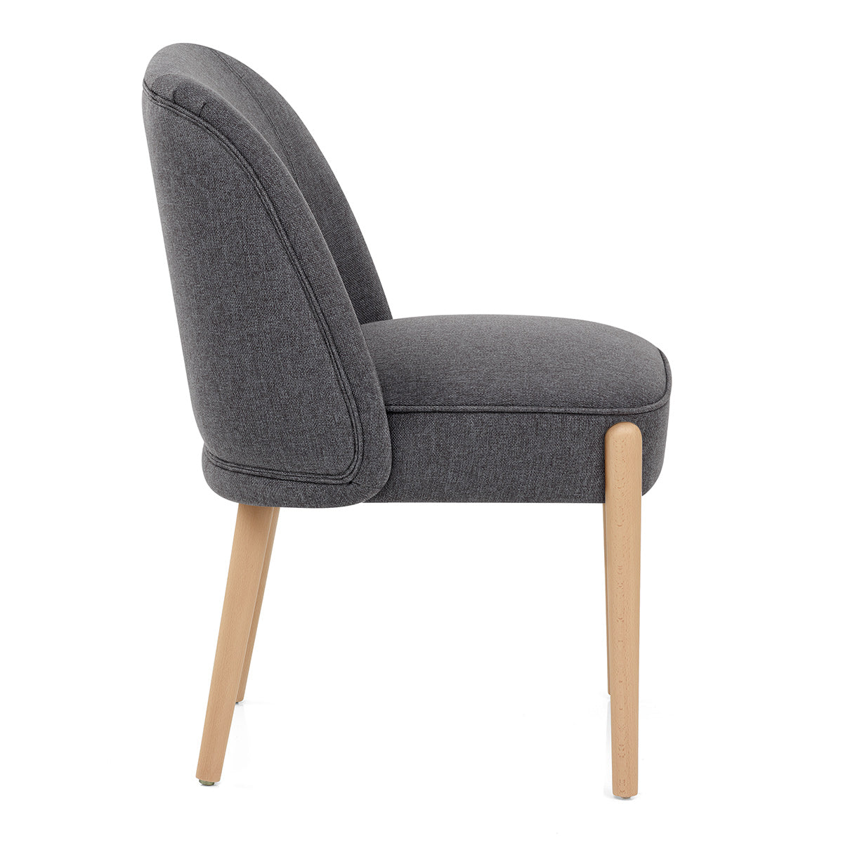 Avon Dining Chair Charcoal Fabric