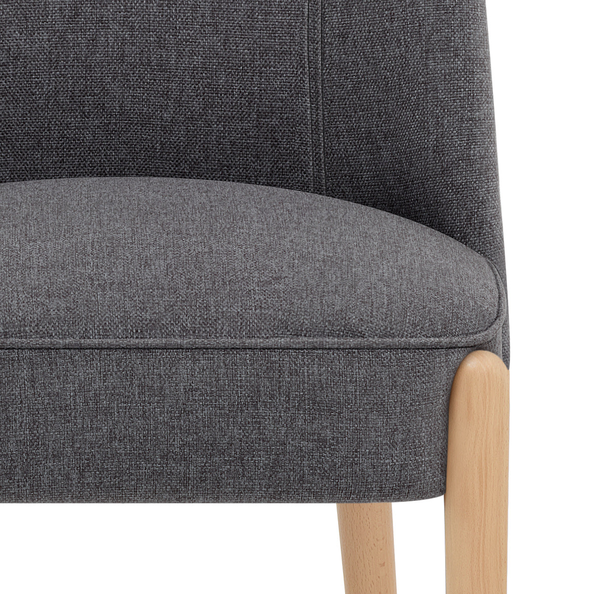 Avon Dining Chair Charcoal Fabric