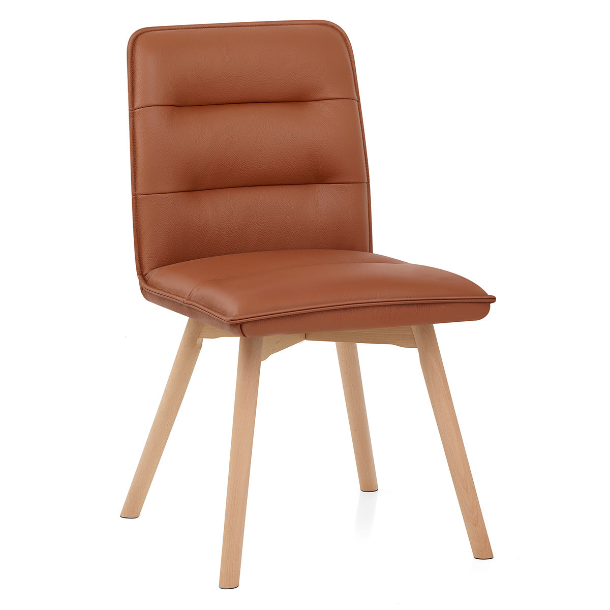 Ciro Real Leather Dining Chair Tan