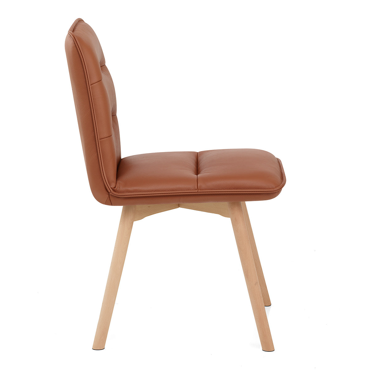 Ciro Real Leather Dining Chair Tan