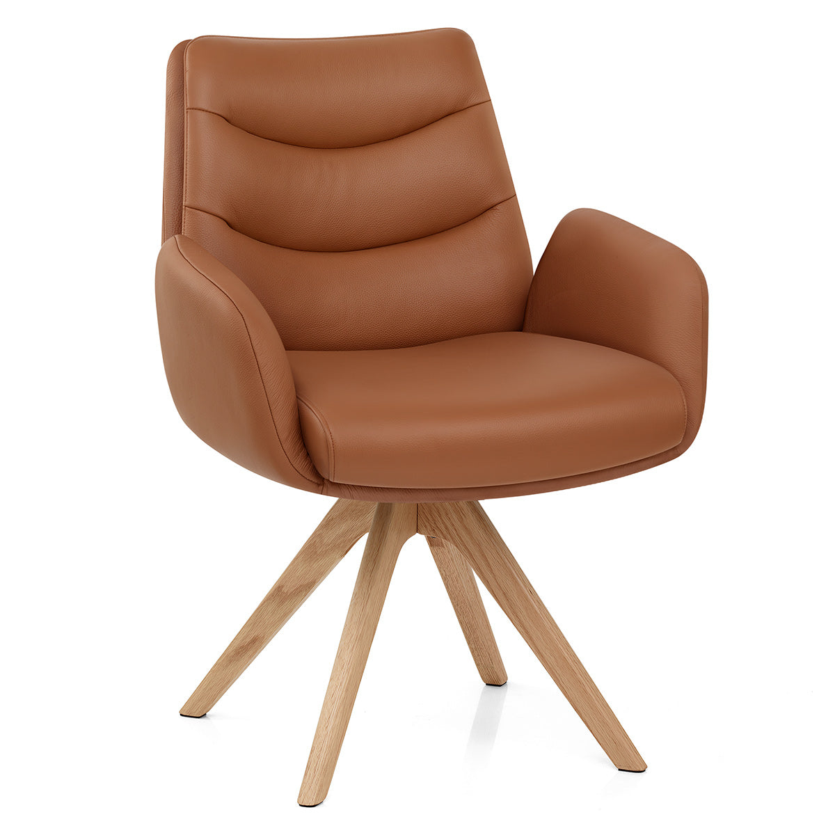 Madrid Real Leather Armchair Tan