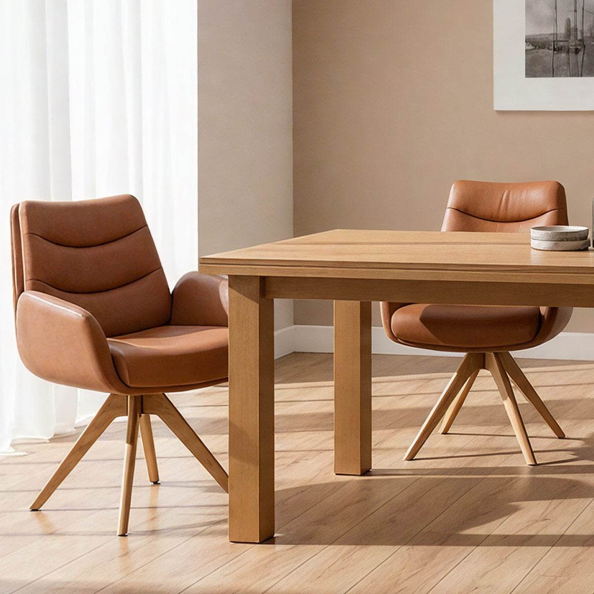 Madrid Real Leather Armchair Tan