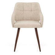 Elio Dining Chair Beige Fabric