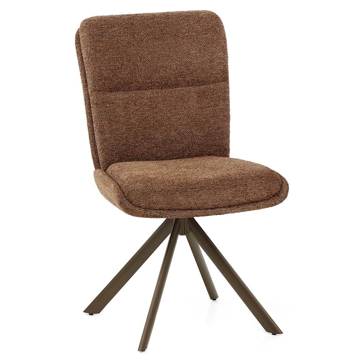 Epsom Dining Chair Brown Fabric