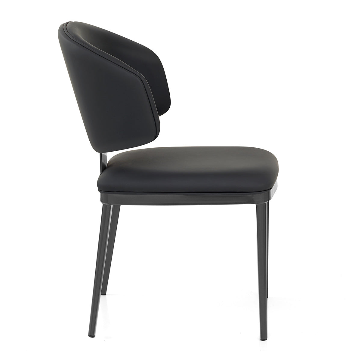 Elton Graphite Dining Chair Black
