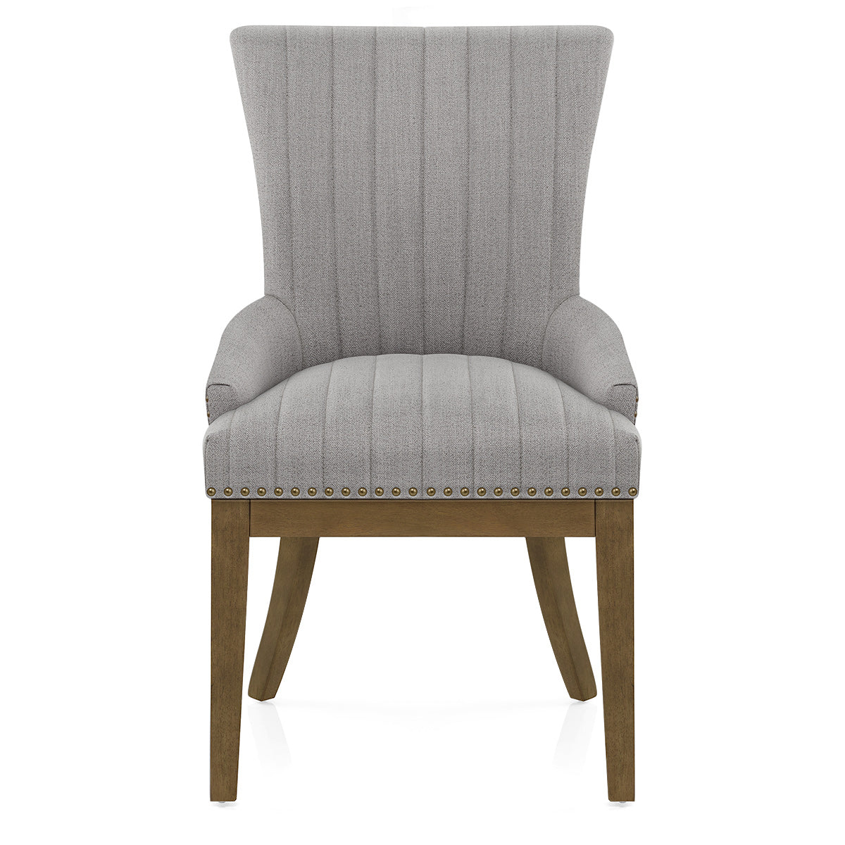 Chiltern Oak Dining Chair Grey Fabric