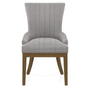 Chiltern Oak Dining Chair Grey Fabric