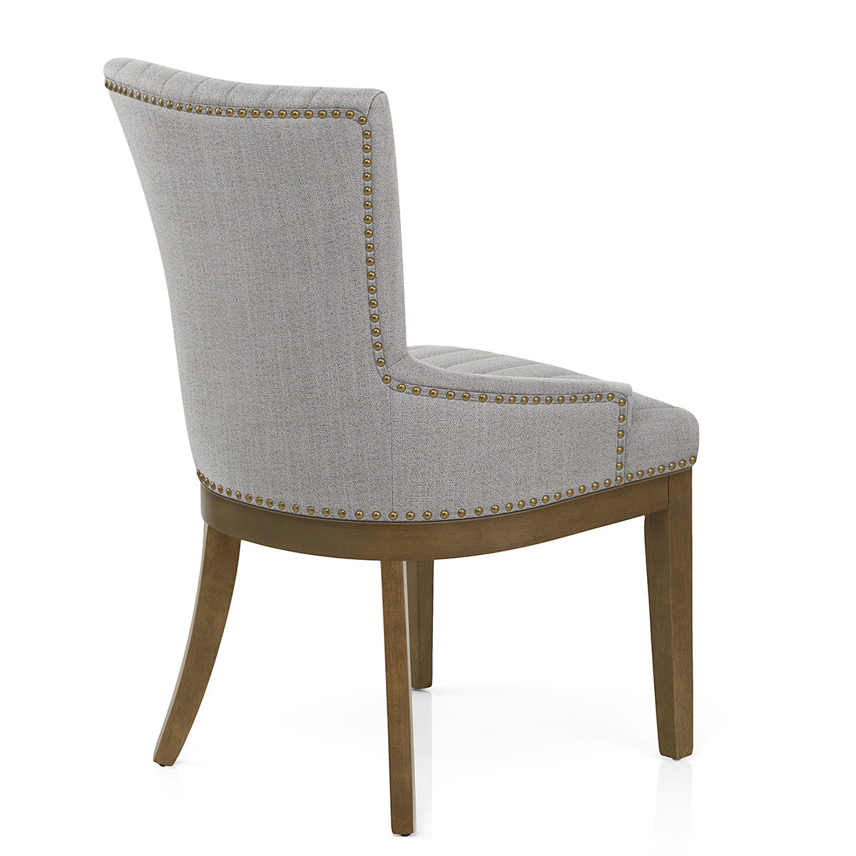 Chiltern Oak Dining Chair Grey Fabric