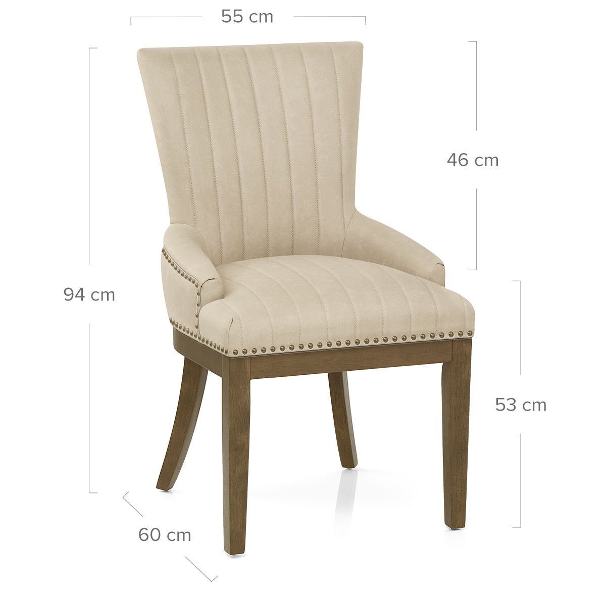 Chiltern Oak Dining Chair Beige
