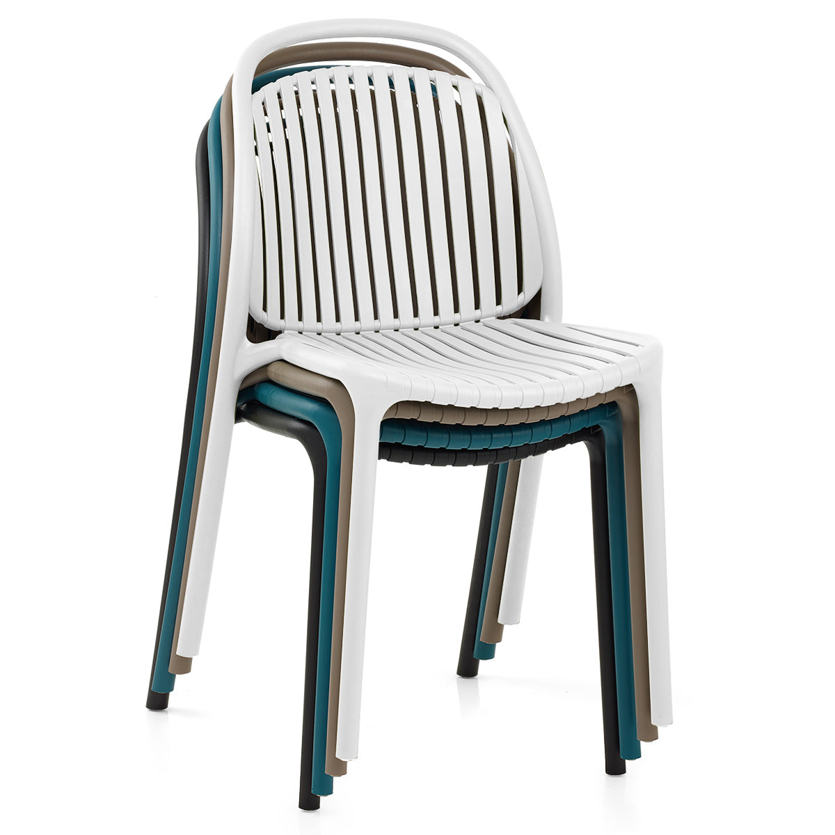 Arlo Stackable Outdoor Chair White