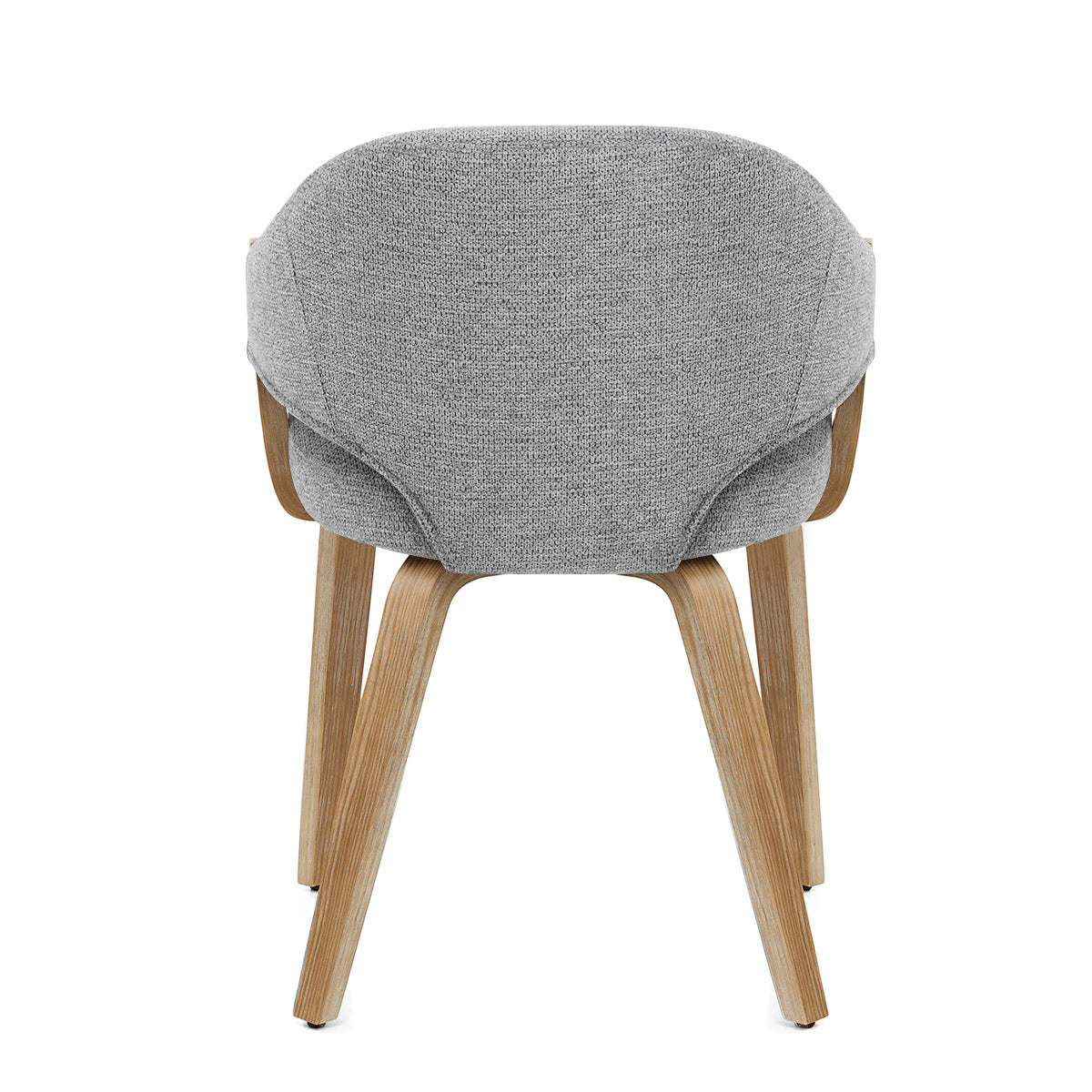 Otto Chair Oak & Grey Fabric