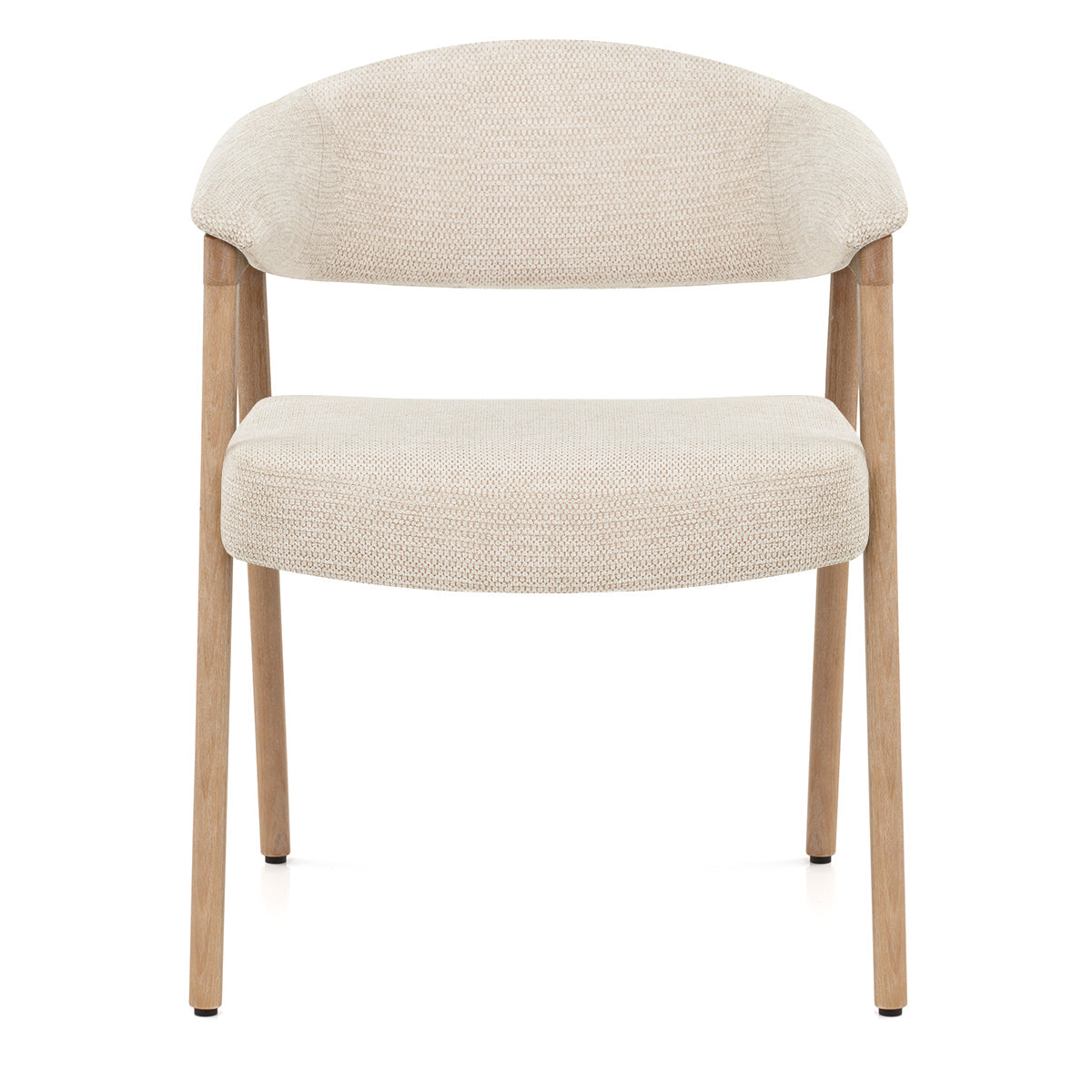 Falco Chair Oak & Beige Fabric