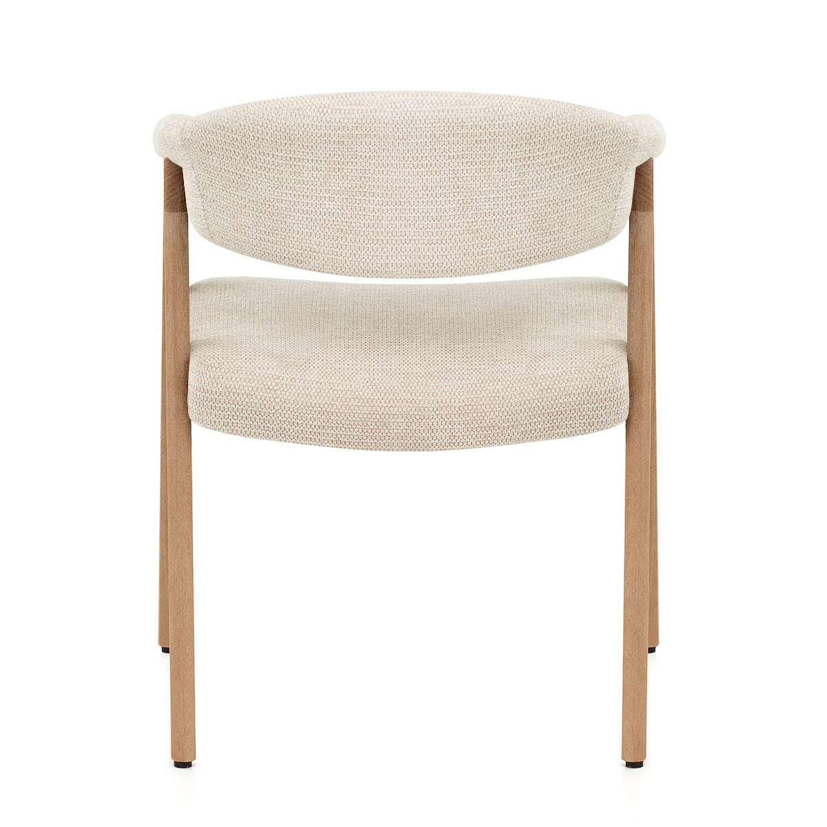 Falco Chair Oak & Beige Fabric