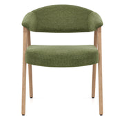 Falco Chair Oak & Green Fabric