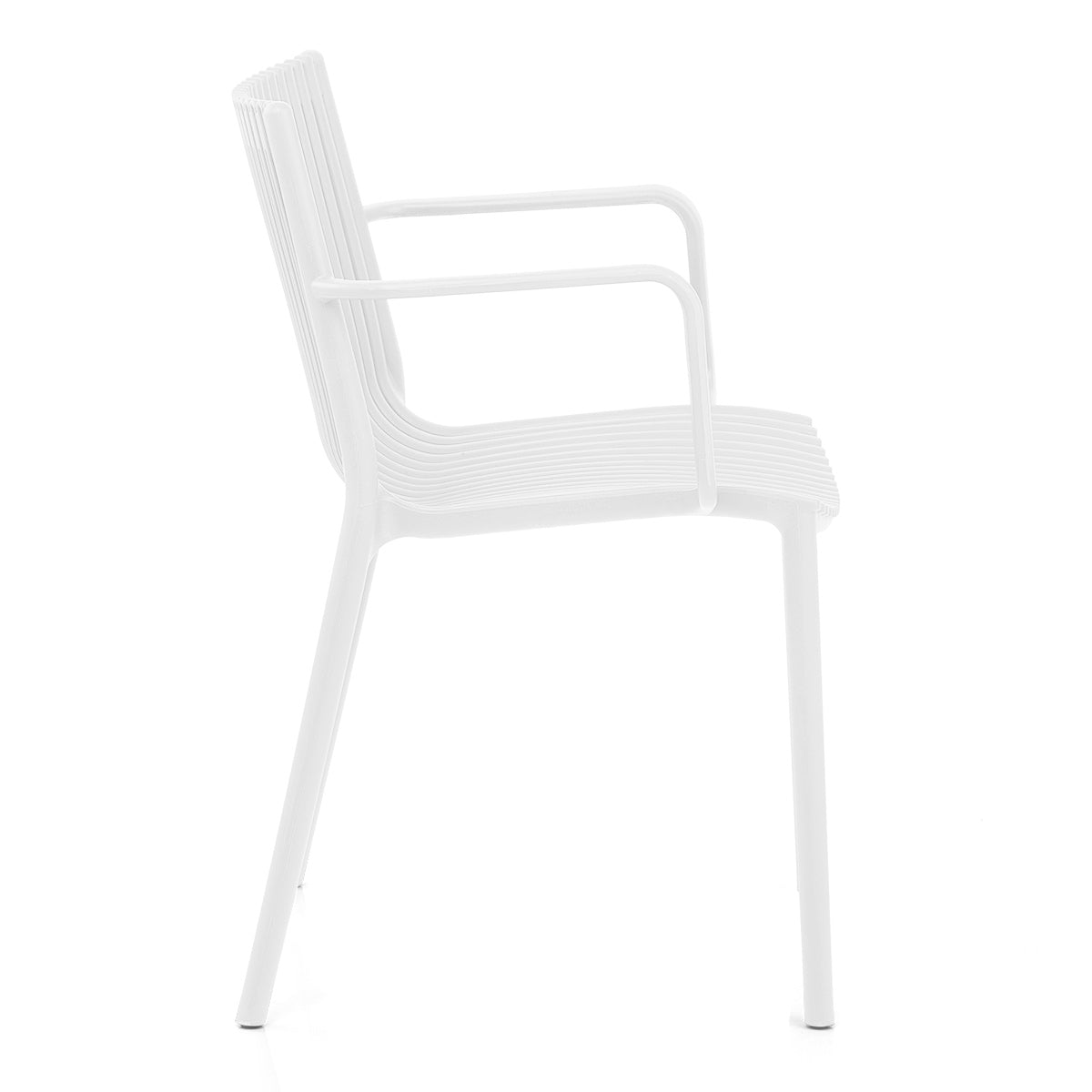 Aura Outdoor Stackable Armchair White