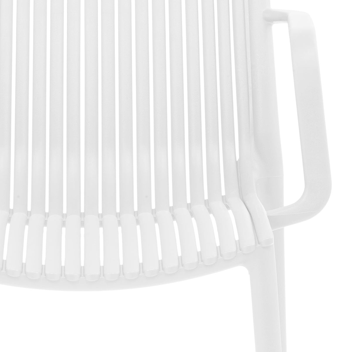 Aura Outdoor Stackable Armchair White