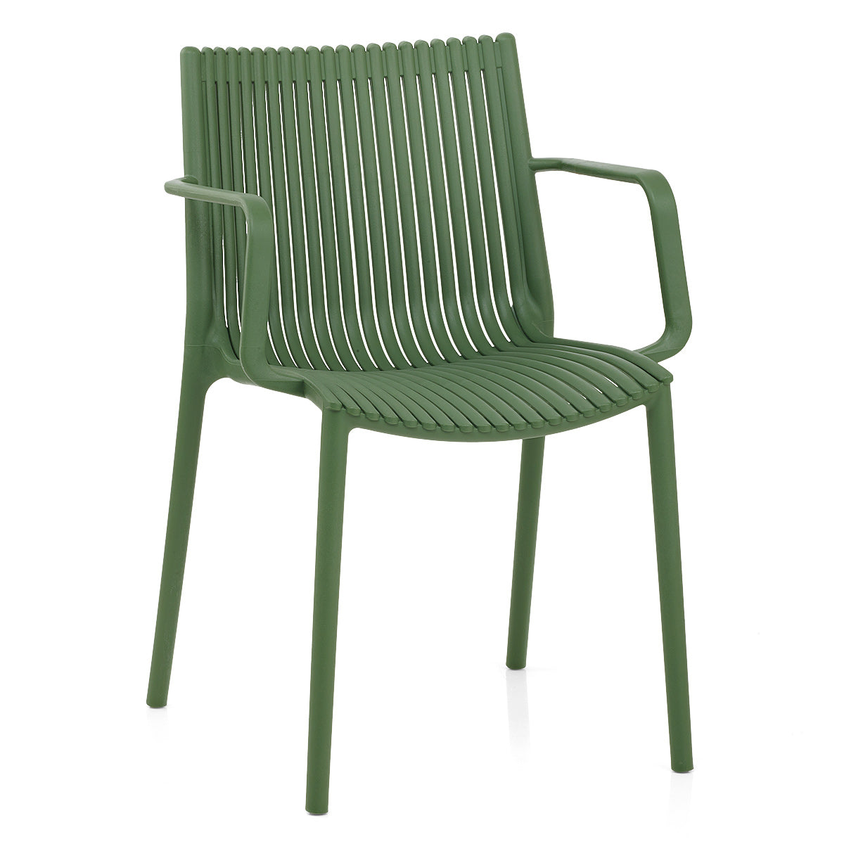 Aura Outdoor Stackable Armchair Green