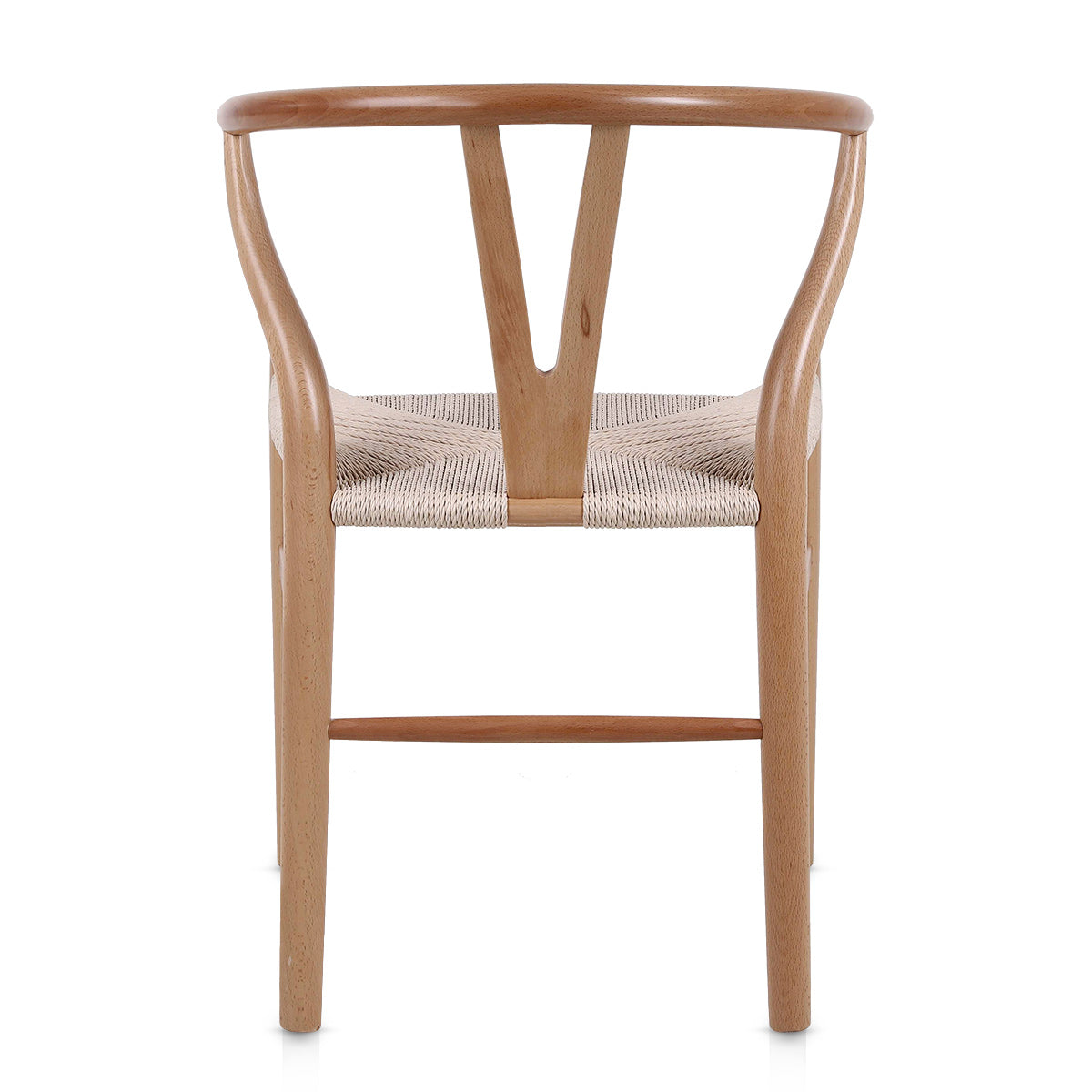 Maxime Oak Wishbone Chair Beige