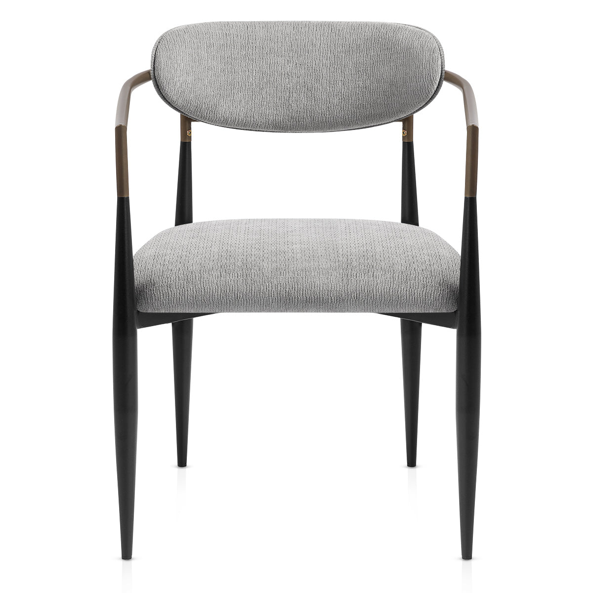 Lumix Dining Chair Grey Fabric