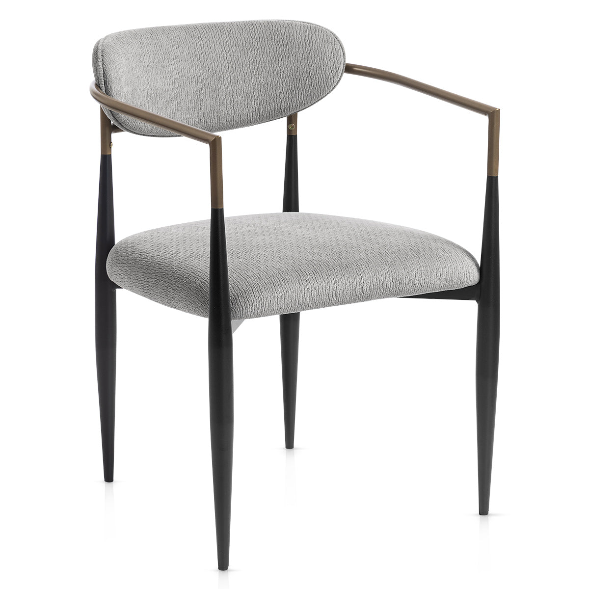Lumix Dining Chair Grey Fabric