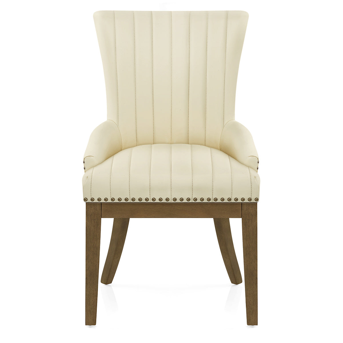 Chiltern Oak Dining Chair Cream Leather