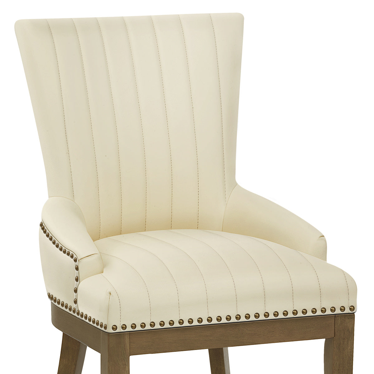 Chiltern Oak Dining Chair Cream Leather
