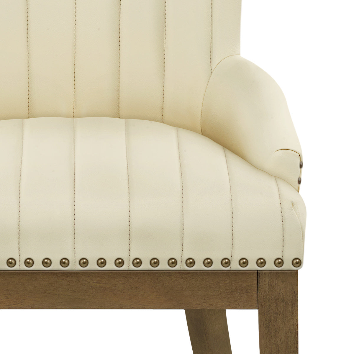 Chiltern Oak Dining Chair Cream Leather