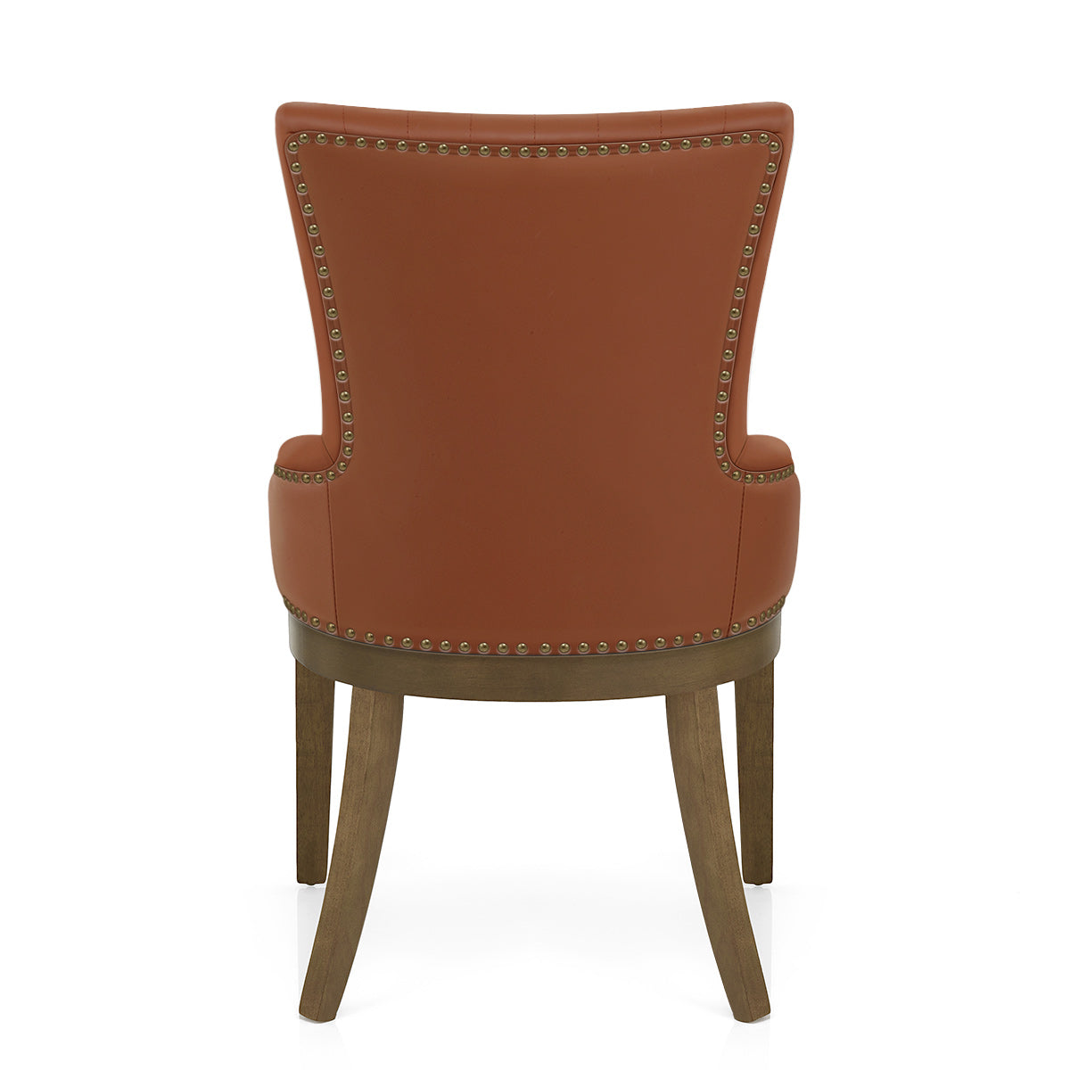 Chiltern Oak Dining Chair Brown Leather