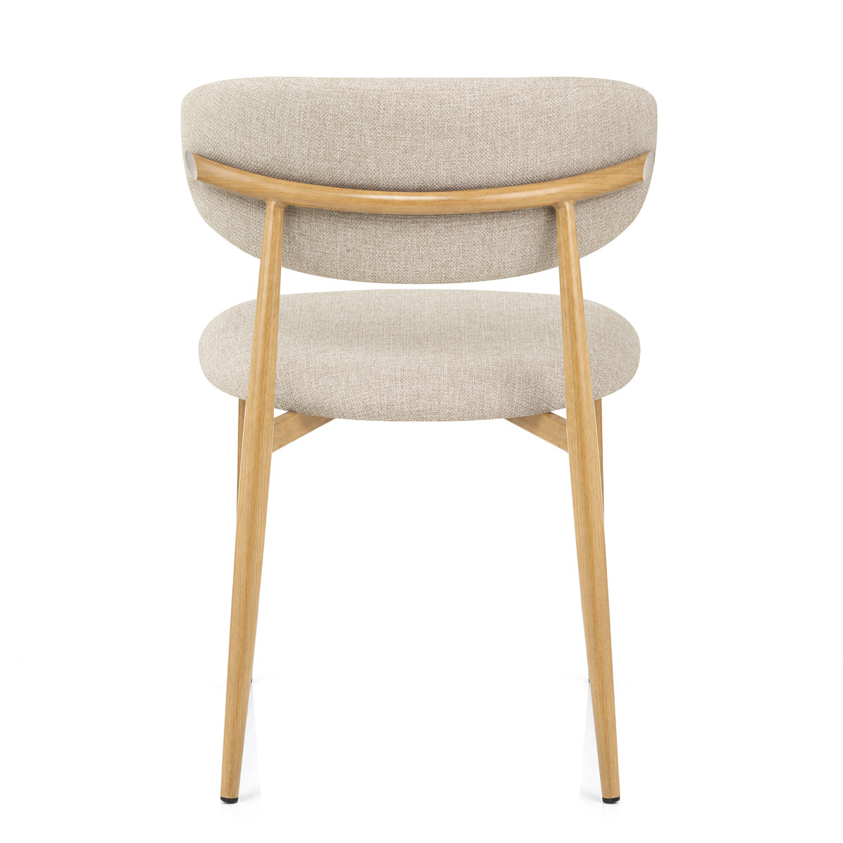 Harrow Oak Dining Chair Beige Fabric