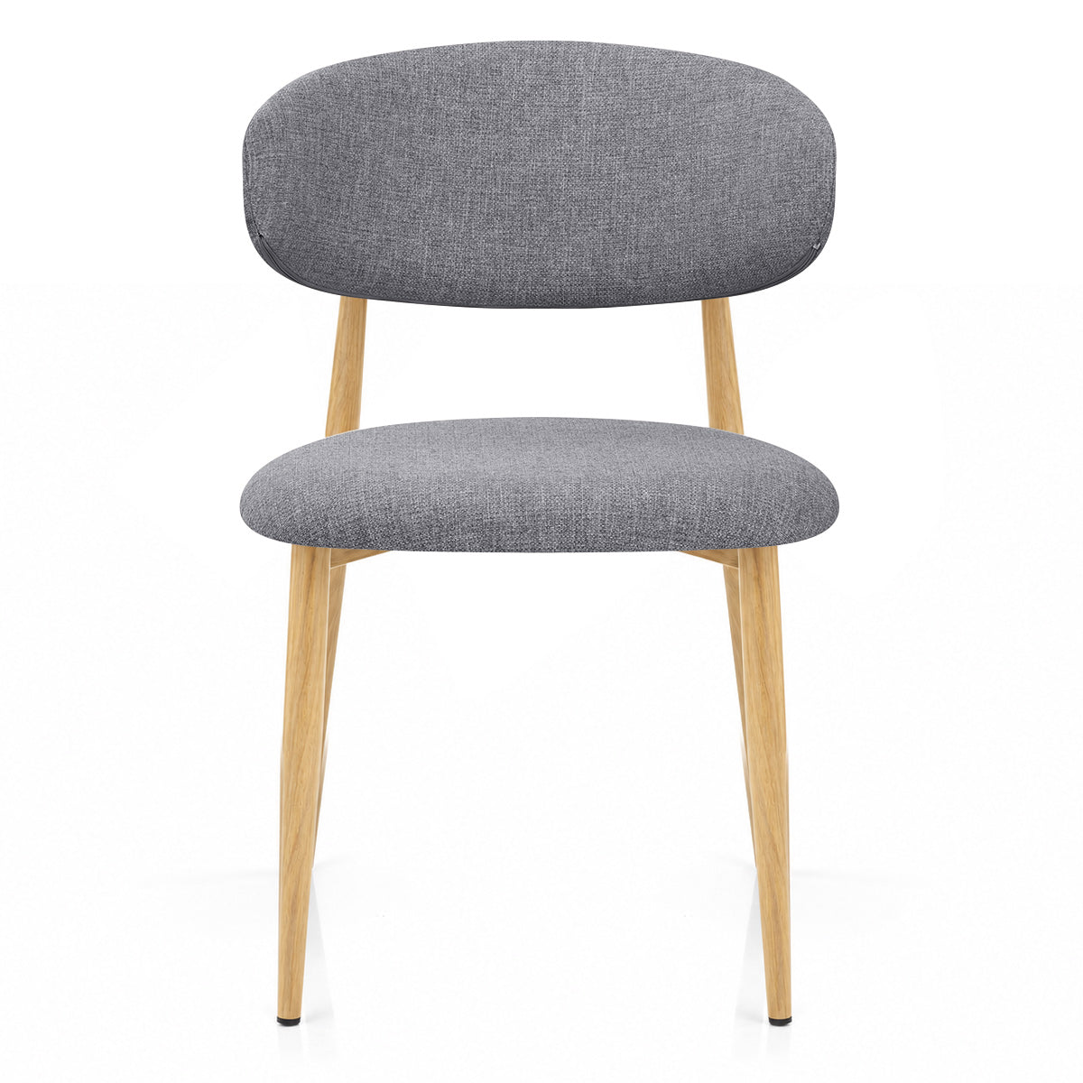 Harrow Oak Dining Chair Grey Fabric