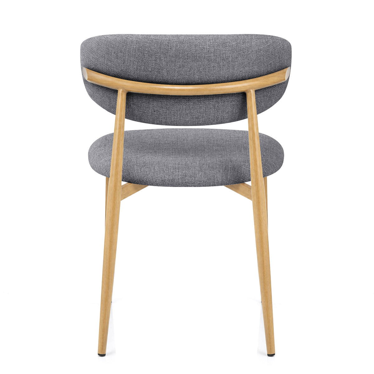 Harrow Oak Dining Chair Grey Fabric