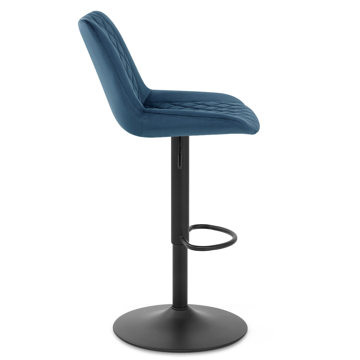 Faro Bar Stool Blue Velvet