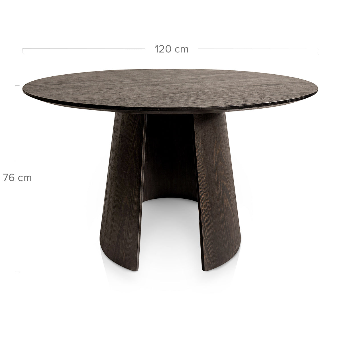 Kyoto 120cm Dining Table Dark Wood
