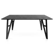 Cairo 160cm Dining Table Black Wood