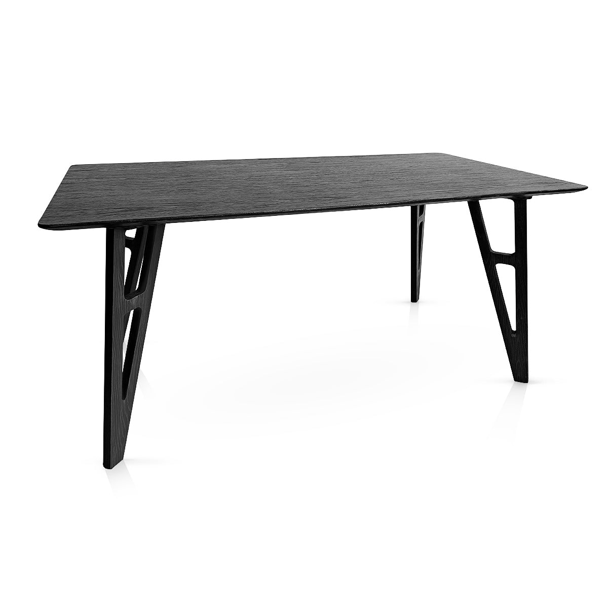 Cairo 160cm Dining Table Black Wood