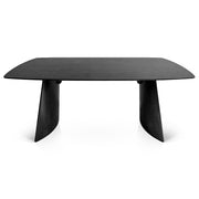 Osaka 180cm Dining Table Black Wood