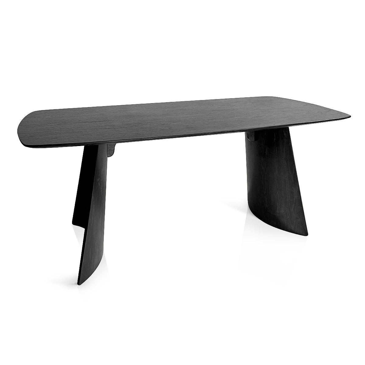 Osaka 180cm Dining Table Black Wood