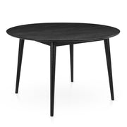 Everest 120cm Round Dining Table Black