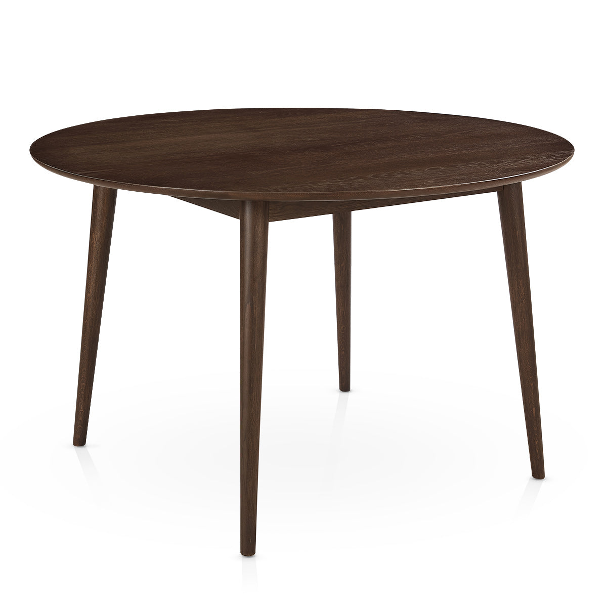 Everest 120cm Round Dining Table Walnut – Atlantic Shopping