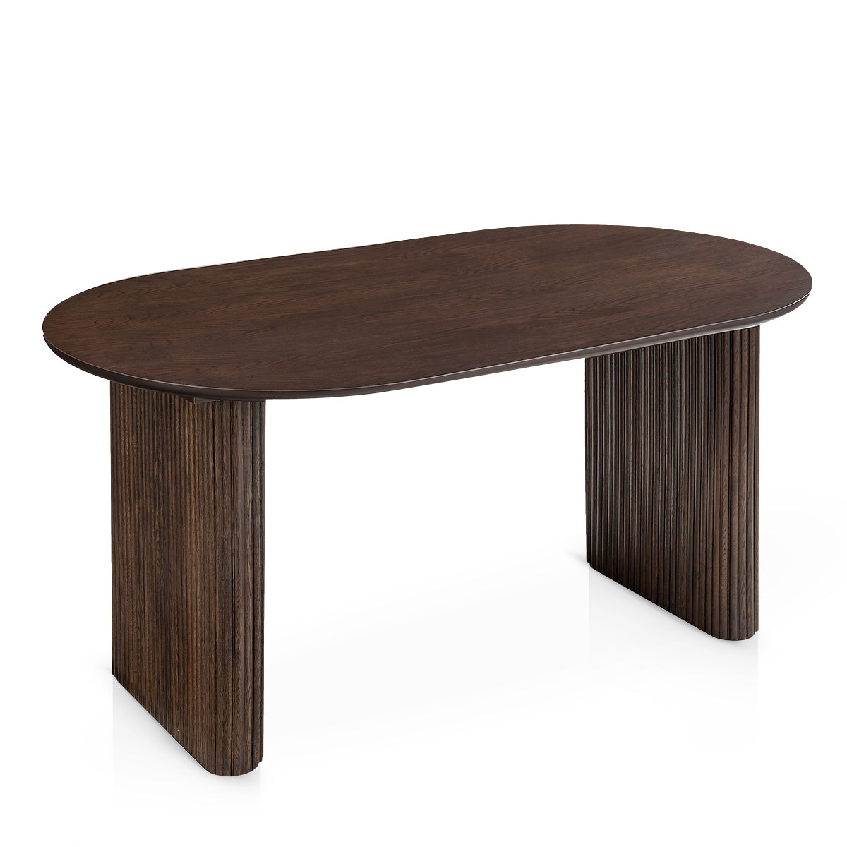 Etna 160cm Oval Dining Table Walnut