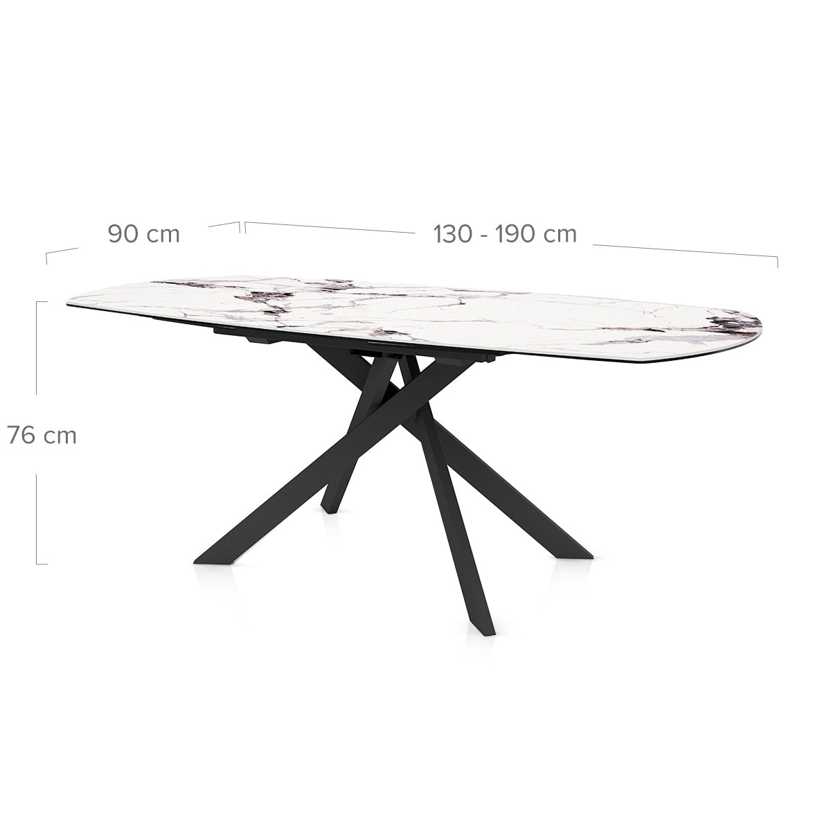 Solaris Extending Dining Table Ice Jade