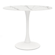 Poseidon 90cm Round Dining Table White